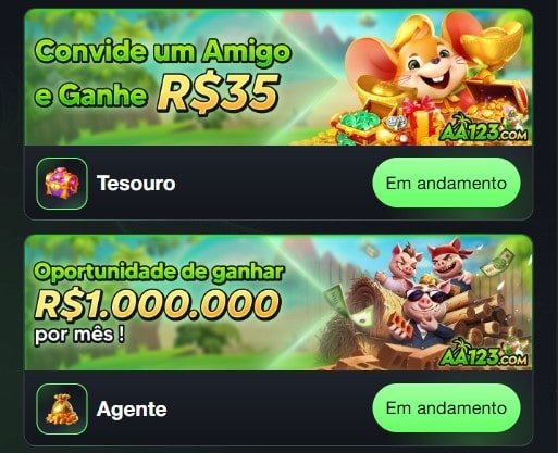 Bônus e Promoções da AA123