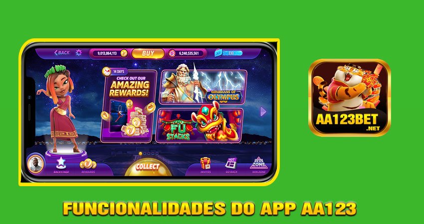 Funcionalidades do APP AA123